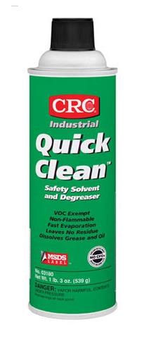CRC03180 Quick Clean快干型除油剂,脱漆剂,漆包线脱漆剂